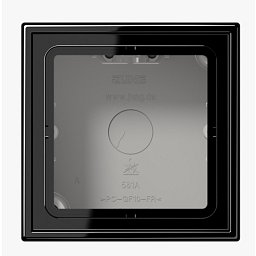 Obrázek pro produkt Přisazená krytka s rámečkem LS581ASW černá - JUNG



