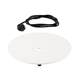 Obrázek pro produkt Montáž.deska pro svítidlo LIGHT PIPE bílá s černým kabelem - BIG WHITE (SLV)