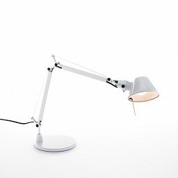 Obrázek pro produkt Tolomeo Micro stolní lampa - lesklá bílá - tělo lampy + základna - ARTEMIDE