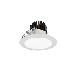 Obrázek pro produkt Svítidlo vestavné RAVO LED IP44 satin bílé 23,3W 2400lm 3000K (55-072K-10GJV/830, W + 00-00153EI) on/off - HALLA