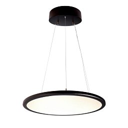 Závěsné svítidlo LED Panel průhledné kulaté černé 50W 3000K - LIGHT IMPRESSIONS Obrázek pro produkt Závěsné svítidlo LED Panel průhledné kulaté černé 50W 3000K - LIGHT IMPRESSIONS