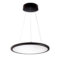 Závěsné svítidlo LED Panel průhledné kulaté černé 50W 4000K - LIGHT IMPRESSIONS Obrázek pro produkt Závěsné svítidlo LED Panel průhledné kulaté černé 50W 4000K - LIGHT IMPRESSIONS