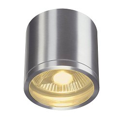 Obrázek pro produkt ROX venkovní stropní svítidlo QPAR111 IP44 kulaté kartáčovaný hliník max.50W - BIG WHITE (SLV)