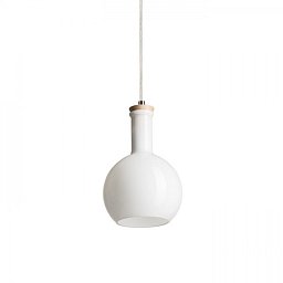 Obrázek pro produkt PULIRE RD závěsná opálové sklo/dřevo/chrom 230V E14 28W - RED - DESIGN RENDL