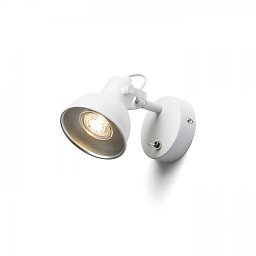 Obrázek pro produkt ROSITA I nástěnná bílá/stříbrnošedá 230V LED GU10 9W - RED - DESIGN RENDL