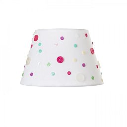 DELISA 25/16 stínidlo bílá knoflíky max. 28W - RED - DESIGN RENDL Obrázek pro produkt DELISA 25/16 stínidlo bílá knoflíky max. 28W - RED - DESIGN RENDL