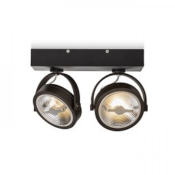 Obrázek pro produkt KELLY LED II DIMM nástěnná černá 230V LED 2x12W 24° 3000K - RED - DESIGN RENDL