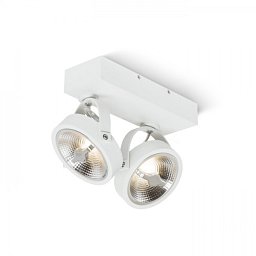 Obrázek pro produkt KELLY LED II DIMM nástěnná bílá 230V LED 2x12W 24° 3000K - RED - DESIGN RENDL