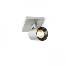 Obrázek pro produkt KENNY I přisazená česaný hliník/černá 230V GU10 35W - RED - DESIGN RENDL