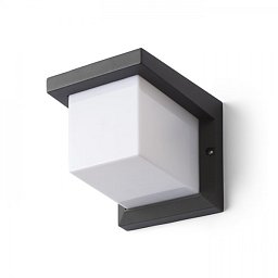 Obrázek pro produkt HIDE SQ nástěnná antracitová 230V E27 13W IP44 - RED - DESIGN RENDL