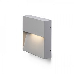 AQILA SQ nástěnná šedá 230V LED 6W IP54 3000K - RED - DESIGN RENDL Obrázek pro produkt AQILA SQ nástěnná šedá 230V LED 6W IP54 3000K - RED - DESIGN RENDL