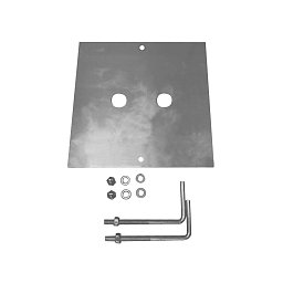Obrázek pro produkt BETONOVÉ KOTVY, pro SQUARE POLE a ROX ACRYL POLE, nerezová ocel 304 - BIG WHITE (SLV)