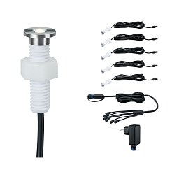 Plug&Shine základní sada vestavné svítidlo MicroPen II IP67 3000K 5x0,22W - PAULMANN Obrázek pro produkt Plug&Shine základní sada vestavné svítidlo MicroPen II IP67 3000K 5x0,22W - PAULMANN