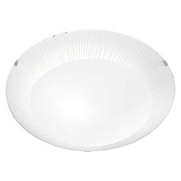 Obrázek pro produkt Stropní svítidlo BIANCA průměr 30cm 1x40W E27 matný nikl / bílé sklo - TRIO