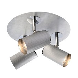 Deko-Light stropní přisazené svítidlo Indi III 230V GU10 3x max. 50W stříbrná - LIGHT IMPRESSIONS Obrázek pro produkt Deko-Light stropní přisazené svítidlo Indi III 230V GU10 3x max. 50W stříbrná - LIGHT IMPRESSIONS