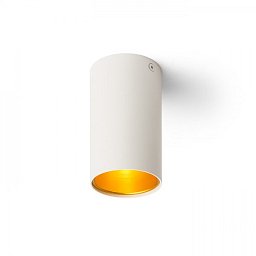 TUBA stropní matná bílá/zlatá 230V GU10 35W - RED - DESIGN RENDL Obrázek pro produkt TUBA stropní matná bílá/zlatá 230V GU10 35W - RED - DESIGN RENDL