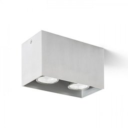 Obrázek pro produkt AGATE II stropní česaný hliník 230V GU10 2x35W - RED - DESIGN RENDL