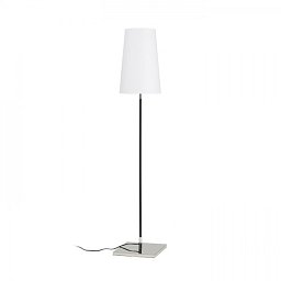 LULU stojanová bílé stínidlo/noha černá chrom 230V E27 28W - RED - DESIGN RENDL Obrázek pro produkt LULU stojanová bílé stínidlo/noha černá chrom 230V E27 28W - RED - DESIGN RENDL