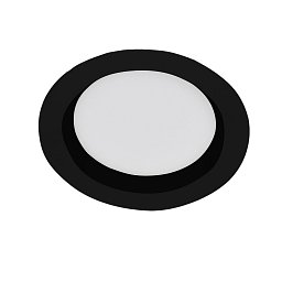 Obrázek pro produkt Svítidlo zápustné LACUS BLACK LED IP44 7W 3000K 686lm 108mm - KOHL-Lighting (starý kód: KHL K53300.BK.3K)