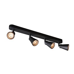 Obrázek pro produkt AVO QUAD, nástěnné a stropní svítidlo, čtyři žárovky, QPAR51, černé, max. 4x50W - BIG WHITE (SLV)