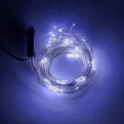 DecoLED LED světelný řetěz - 12 x 1,5 m, ledově bílá, 180 diod Obrázek pro produkt DecoLED LED světelný řetěz - 12 x 1,5 m, ledově bílá, 180 diod