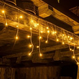 DECOLED LED světelné krápníky Hobby Line, 2x0,5m, teple bílá, 40 diod, pouze do interiéru. Obrázek pro produkt DECOLED LED světelné krápníky Hobby Line, 2x0,5m, teple bílá, 40 diod, pouze do interiéru.