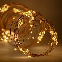 DecoLED LED světelný řetěz - 12 x 1,5 m, teple bílá, 180 diod Obrázek pro produkt DecoLED LED světelný řetěz - 12 x 1,5 m, teple bílá, 180 diod
