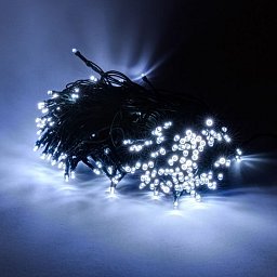 DecoLED LED světelný řetěz - 20m, 100 ledově bílých diod Obrázek pro produkt DecoLED LED světelný řetěz - 20m, 100 ledově bílých diod