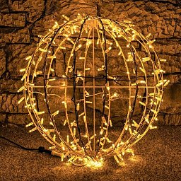 DecoLED LED světelná koule - teple bílá, pr. 60 cm Obrázek pro produkt DecoLED LED světelná koule - teple bílá, pr. 60 cm