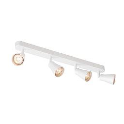 Obrázek pro produkt AVO QUAD, nástěnné a stropní svítidlo, čtyři žárovky, QPAR51, bílé, max. 4x50W - BIG WHITE (SLV)