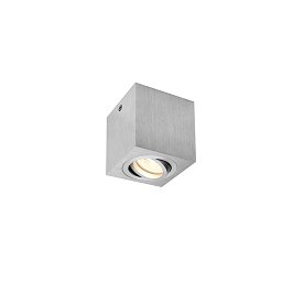 Obrázek pro produkt TRILEDO Single, stropní nástavbové svítidlo, QPAR51, kartáčovaný hliník, max. 10W - BIG WHITE (SLV)