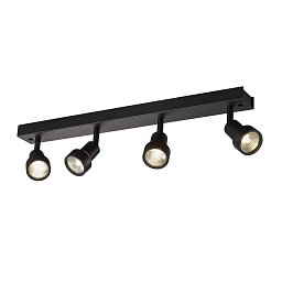 Obrázek pro produkt PURI CW, nástěnné a stropní nástavbové svítidlo, quad, QPAR51, černá, 4x50W - BIG WHITE (SLV)