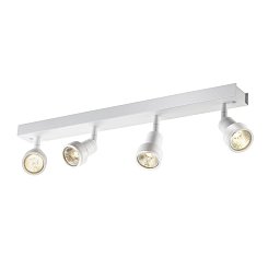 Obrázek pro produkt PURI CW, nástěnné a stropní nástavbové svítidlo, quad, QPAR51, bílá, 4x50W - BIG WHITE (SLV)