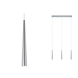 LED závěsné svítidlo Gutta 3-ramenné 3x7W hliník kartáčovaný stmívatelné - PAULMANN Obrázek pro produkt LED závěsné svítidlo Gutta 3-ramenné 3x7W hliník kartáčovaný stmívatelné - PAULMANN