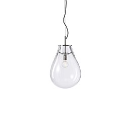 Závěsné svítidlo TIM SMALL 450mm čiré sklo + monutra nikl (1/80/95100/1/00000/450/A/N/2,5m) - BOMMA Obrázek pro produkt Závěsné svítidlo TIM SMALL 450mm čiré sklo + monutra nikl (1/80/95100/1/00000/450/A/N/2,5m) - BOMMA