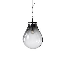 Závěsné svítidlo TIM MEDIUM 550mm kouřové sklo + montura černá (1/80/95100/1/00GRE/550/A/K/2,5m) - BOMMA Obrázek pro produkt Závěsné svítidlo TIM MEDIUM 550mm kouřové sklo + montura černá (1/80/95100/1/00GRE/550/A/K/2,5m) - BOMMA