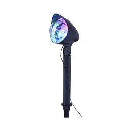 Obrázek pro produkt DISCO Zahradní zápich černý LED 3W RGB IP44 s DISCO efektem - LEUCHTEN DIREKT / JUST LIGHT