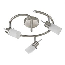 Obrázek pro produkt MAX LED LED stropní svítidlo, kruhové, ocel, sklo, 3-ramenné 3000K - LEUCHTEN DIREKT / JUST LIGHT
