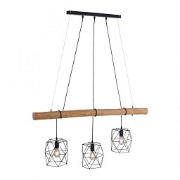 Obrázek pro produkt EDGAR Závěsné svítidlo, 3-ramenné, černá, 120cm dlouhé - LEUCHTEN DIREKT / JUST LIGHT