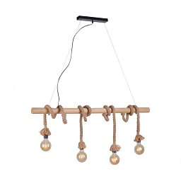 Obrázek pro produkt ROPE Závěsné svítidlo, 4-ramenné, rustikální, námořnické, retro - LEUCHTEN DIREKT / JUST LIGHT