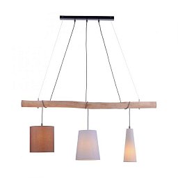 Obrázek pro produkt DAMIAN Závěsné svítidlo, dřevo, 3-ramenné, moderní - LEUCHTEN DIREKT / JUST LIGHT