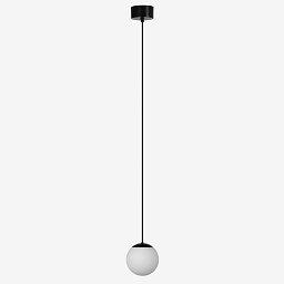 Závěsné svítidlo ALFA 6W LED 3000K sklo černá opál ZK1.L1.150.61 - LUCIS Obrázek pro produkt Závěsné svítidlo ALFA 6W LED 3000K sklo černá opál ZK1.L1.150.61 - LUCIS