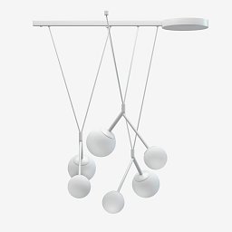 Závěsné svítidlo ZED 58W LED 3000K sklo černá opál ZL5.L1.Z100.61 - LUCIS Obrázek pro produkt Závěsné svítidlo ZED 58W LED 3000K sklo černá opál ZL5.L1.Z100.61 - LUCIS