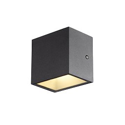 Obrázek pro produkt SITRA CUBE WL LED venkovní nástěnné a stropní nástavbové svítidlo, antracit, IP44, 3000K, 10W - BIG WHITE (SLV)