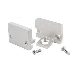 Obrázek pro produkt Reprofil koncovka P-AU-10-12 sada 2 ks stříbrná elox 18,2 mm - DEKOLIGHT