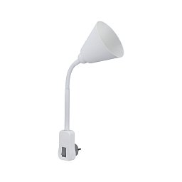 Svítidlo do zásuvky Junus Flexarm E14 bílá vypínač na lampě - PAULMANN Obrázek pro produkt Svítidlo do zásuvky Junus Flexarm E14 bílá vypínač na lampě - PAULMANN