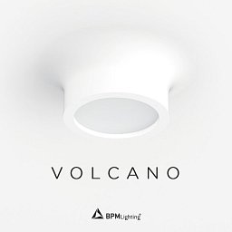 Stropní svítidlo VOLCANO 16W 3000K 1100lm sádra + opal - BPM (STARÝ KÓD 10065.01.D60.3K) Obrázek pro produkt Stropní svítidlo VOLCANO 16W 3000K 1100lm sádra + opal - BPM (STARÝ KÓD 10065.01.D60.3K)