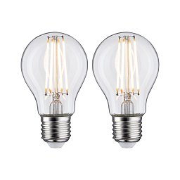 LED žárovka 7 W E27 čirá teplá bílá 2ks-sada - PAULMANN Obrázek pro produkt LED žárovka 7 W E27 čirá teplá bílá 2ks-sada - PAULMANN