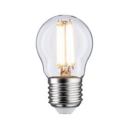 LED kapka 6,5 W E27 čirá teplá bílá - PAULMANN Obrázek pro produkt LED kapka 6,5 W E27 čirá teplá bílá - PAULMANN