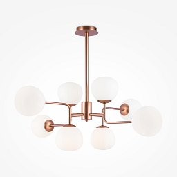 Obrázek pro produkt Lustr Erich 8x40W E14 bílá mosaz kov sklo nastavitelná výška - MAYTONI